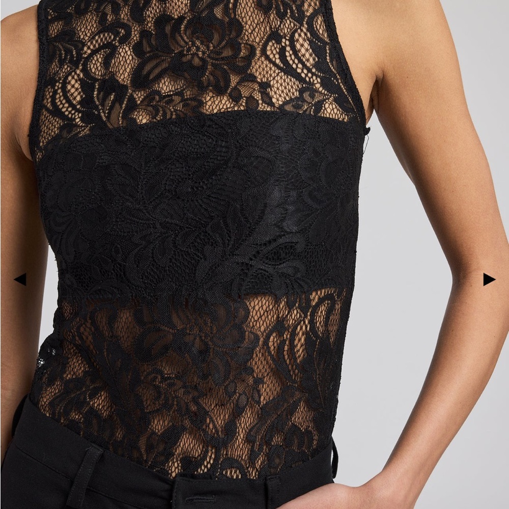 NWT Generation Love KAYLIN LACE BODYSUIT black XS